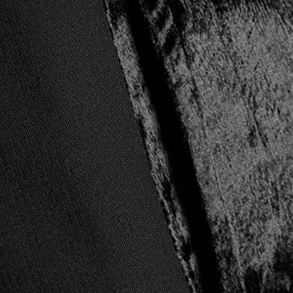 RAG & BONE Alpes Crepe Trim Zip Leg Partially Elastic Waist Velvet Pants, Black - Picture 3 of 4